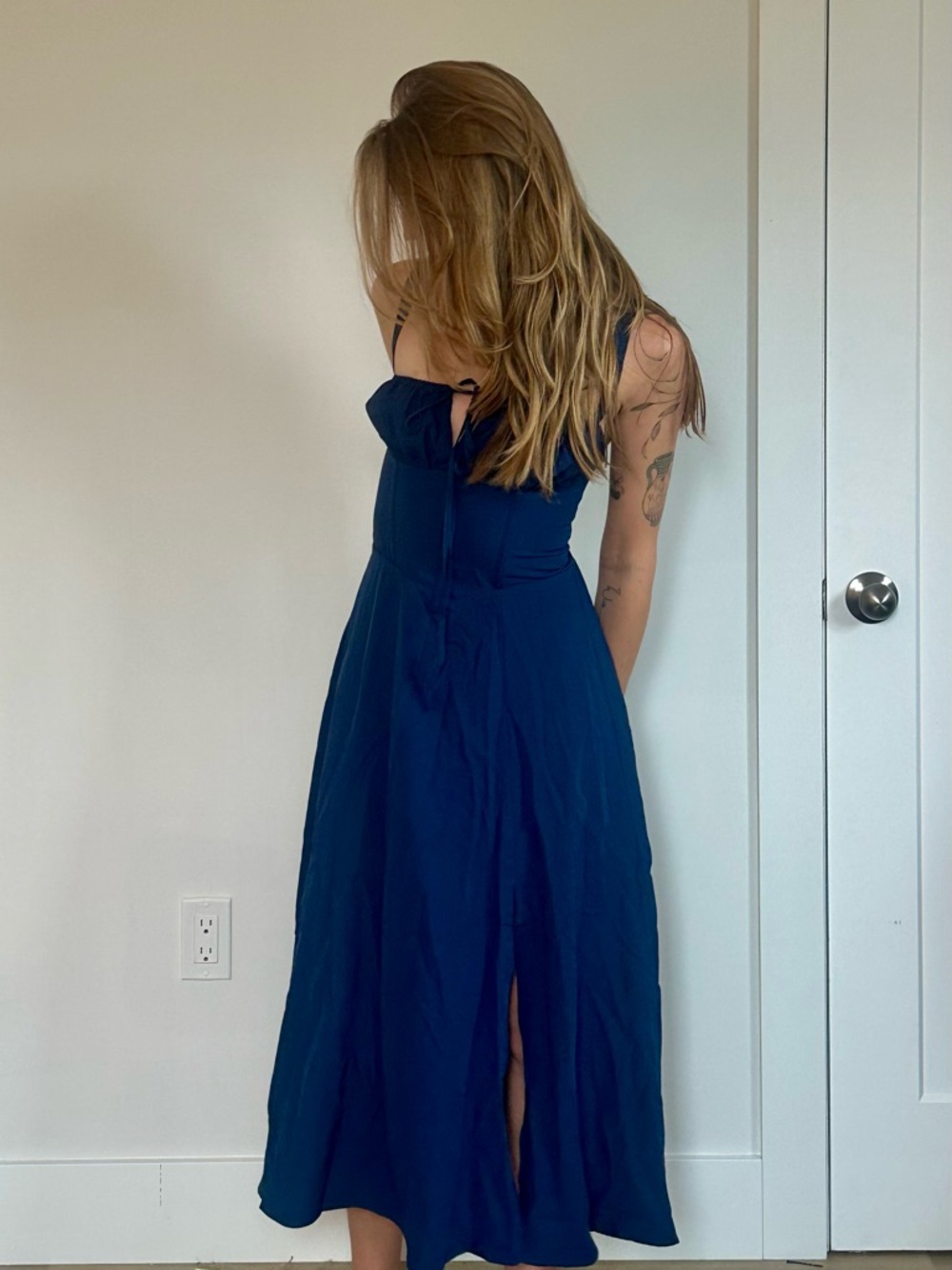 Navy Blue Corset Dress